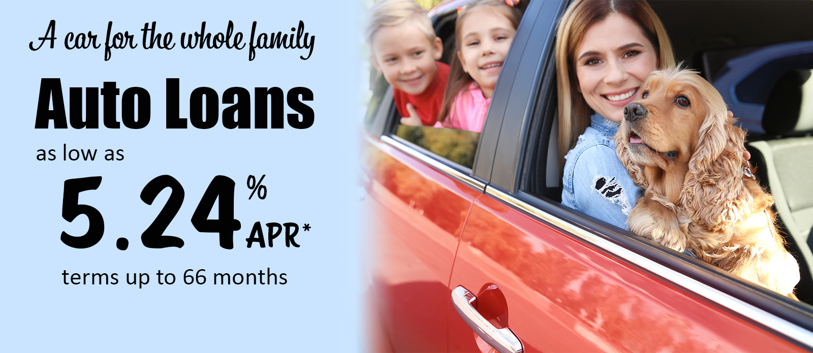 Auto Loans as low as 5.24% APR